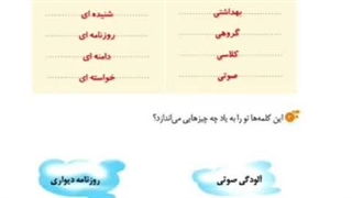 نگارش سوم ابتدایی درس چهارم