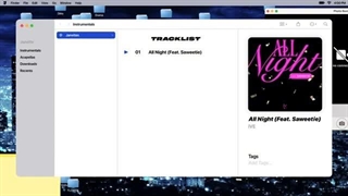 ورژن بیکلام آهنگ All night از ایو با همکاری سوییتی