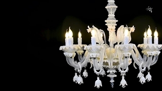 لوستر مورانو عسلی پارس لوستر فراهانی کد 7157