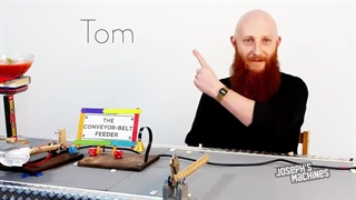 خوردن جالب غذا به کمک تسمه نقاله  | ماشین های جوزف