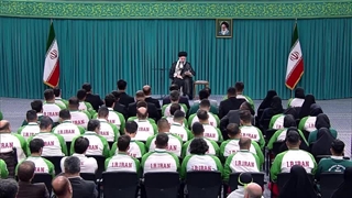 دیدار ورزشکاران و قهرمانان المپیک و پارالمپیک ۲۰۲۴ پاریس با رهبر معظم انقلاب