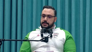 سخنان آقای روح الله رستمی قهرمان پاراوزنه برداری 2024 پاریس محضر رهبر انقلاب