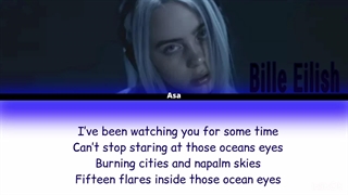 لیریک اهنگ Ocean eyes از بیلی ایلیش  ( لیریک ساخت خودم هست ) کپ