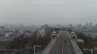 خیابان های خالی از سکنه ووهان چین