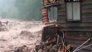 تداوم بارش‌های بی سابقه و سیل مرگبار در ژاپن