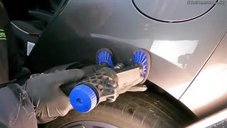 آموزش صافکاری با چسب حرارتی گرم با استفاده از دستگاه pdr چسب