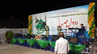 نیوشا نکیسا چگینی دوقلو های هنرمند از قزوین اجرای دیدنی در عید رسول اکرم