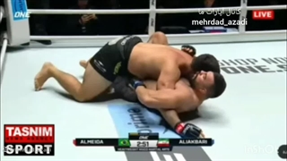 مبارزه کامل امیر علی اکبری در برابر مارکوس آلمیدا