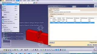Knowledge, Design Table For Assemblies, Video 2 of 2, Material fixed, Now Working,