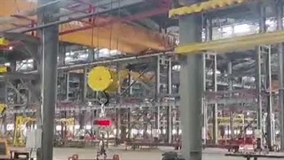 تست جرثقیل بازوئی دیواری متحرک