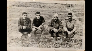 تصاویر چهار نفر از آزادگان در اردوگاه