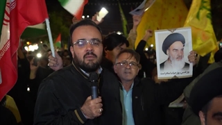 اجتماع زائران و مجاوران بارگاه منور رضوی با عنوان بیعت با نصرالله - اربعین شهید سید حسن نصرالله