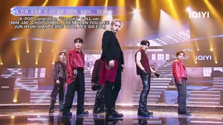 اجرای guerrilla از ateez در برنامه Starlight boys