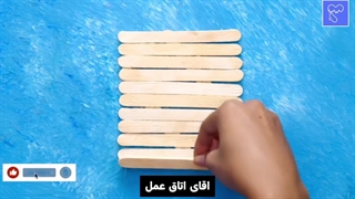 طراحی و دیزاین مطب با چوب بستنی