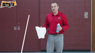 رقابت جارو و حوله در مقابل طی معمولی ( تمیز کردن سالن بدنسازی)