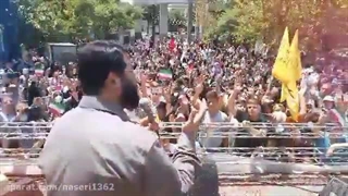اهتزاز پرجم امام هادی ع و اجرای سرود سلام فرمانده با حضور حاج ابوذر روحی