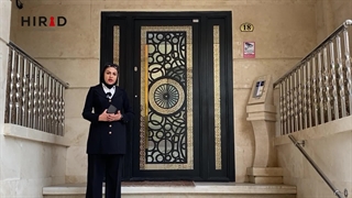 درب لابی فلزی لوکس طرح ناهید