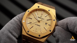 ساعت مردانه ای پی طلایی Audemars Piguet Royal Oak Gold