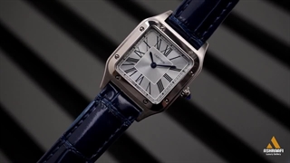 ساعت زنانه کارتیه بند چرمی Cartier Santos-Dumont SDB28