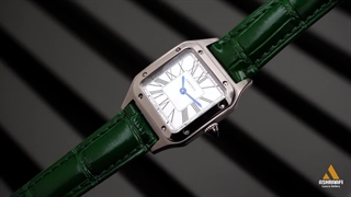 ساعت زنانه کارتیه سبز Cartier Santos-Dumont SSG28