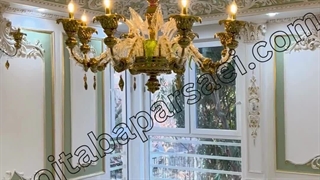 اجرای قاب گچبری دیوار - گچبری مجتبی پارسایی