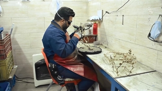 لوستر برنزی یسنا پارس لوستر فراهانی