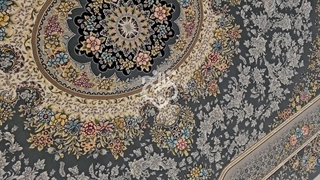 فرش 700 شانه، طرح نایین دودی کلکسیون آرزو کد 028