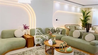 فرش 500 شانه مینیمال نسکافه‌ای سبز: انتخابی مدرن برای دکوراسیون شیک - صفافرش