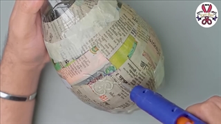 ساخت گلدان گل با چسب حرارتی