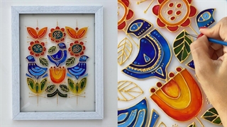 آموزش نقاشی روی شیشه/ آموزش ویترای