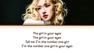 لیریک آهنگ number one girl از ROSÉ