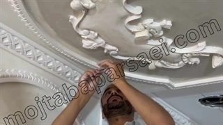 اجرای تخصصی گچبری سقف ساده و شیک - مجتبی پارسایی