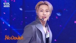 اجرای no doubt انهایپن در  kpop inkigayo