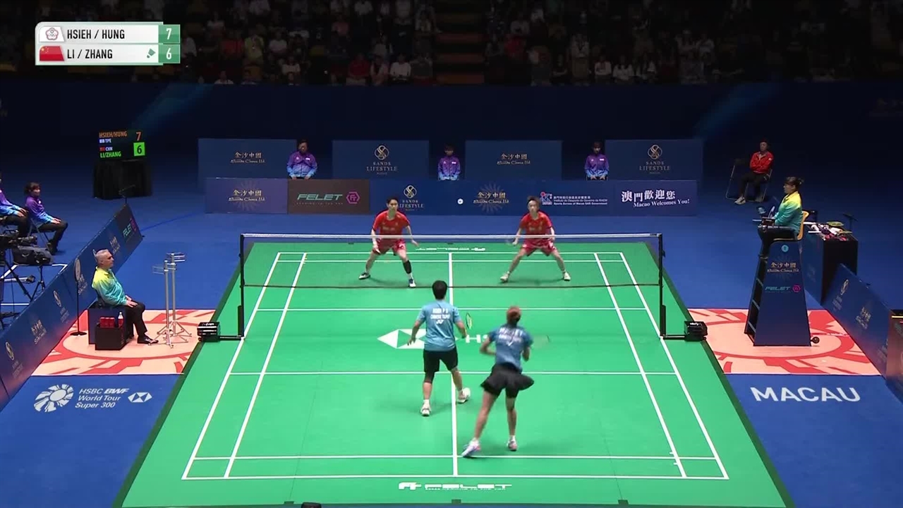 Macau Open Badminton 2024 Hsieh/Hung (TPE) [8] vs. Li/Zhang (CHN) F