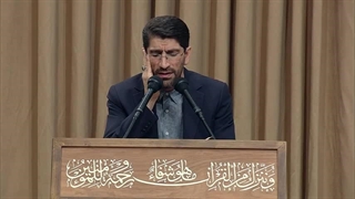 تلاوت قرآن توسط استاد حاج مهدی عادلی محضر رهبر معظم انقلاب - هفته بسیج ۱۴۰۳/۹/۵