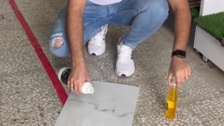 تست مقاومت ماربل شیت در برابر وایتکس