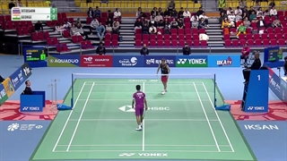 Korea Masters 2024 | Kunlavut Vitidsarn (THA) [1] vs. Kiran George (IND) | SF