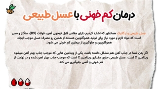 خواص عسل برای کم خونی به روایت هاچ لند