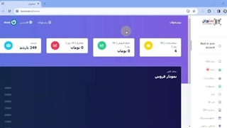 پیشخوان یا داشبورد بستوران سفارش گیر و منوی qrcode