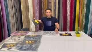 معرفی پرده پانچ حریر بافت دار