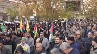 مراسم تشییع و تدفین شهید گمنام دفاع مقدس در آموزش و پرورش شهر تهران