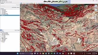 گسل های ایران در گوگل ارث