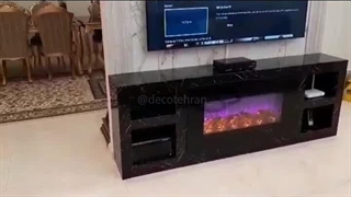 قیمت تی وی وال با شومینه برقی
