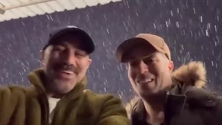 ویدئویی که از پشت صحنه برفی پایتخت وایرال شد