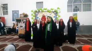 اجرای زیبای سرود دانش آموزان با حضور افتخاری استاد رزیتا دغلاوی نژاد