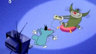 Oggy and the Cockroaches - S01E24 - One Track Life