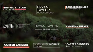 پروژه آماده داوینچی ریزالو زیرنویس مینیمال Minimal Lower Thirds Template