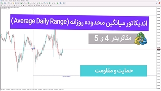 اندیکاتور میانگین محدوده روزانه (Average Daily Range) در متاتریدر 4و5