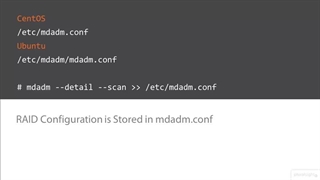 Linux Advanced File System Management (LPIC-2) - 07 Configuring RAID -04-Persisting RAID Configuration