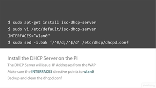 Linux Monitoring and Maintenance (LPIC-2) - 07 Project Building a WAP - 04 Installing and Configuring the DHCP Server